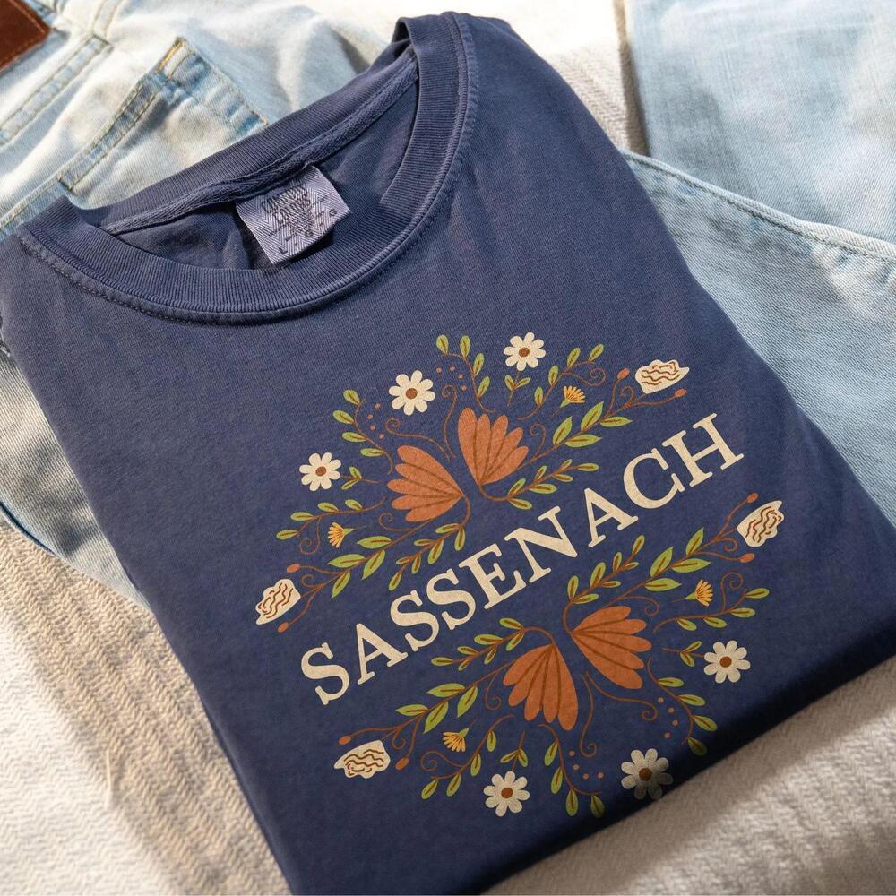 Outlander Shirt Sassenach Fall Floral S Tshirt